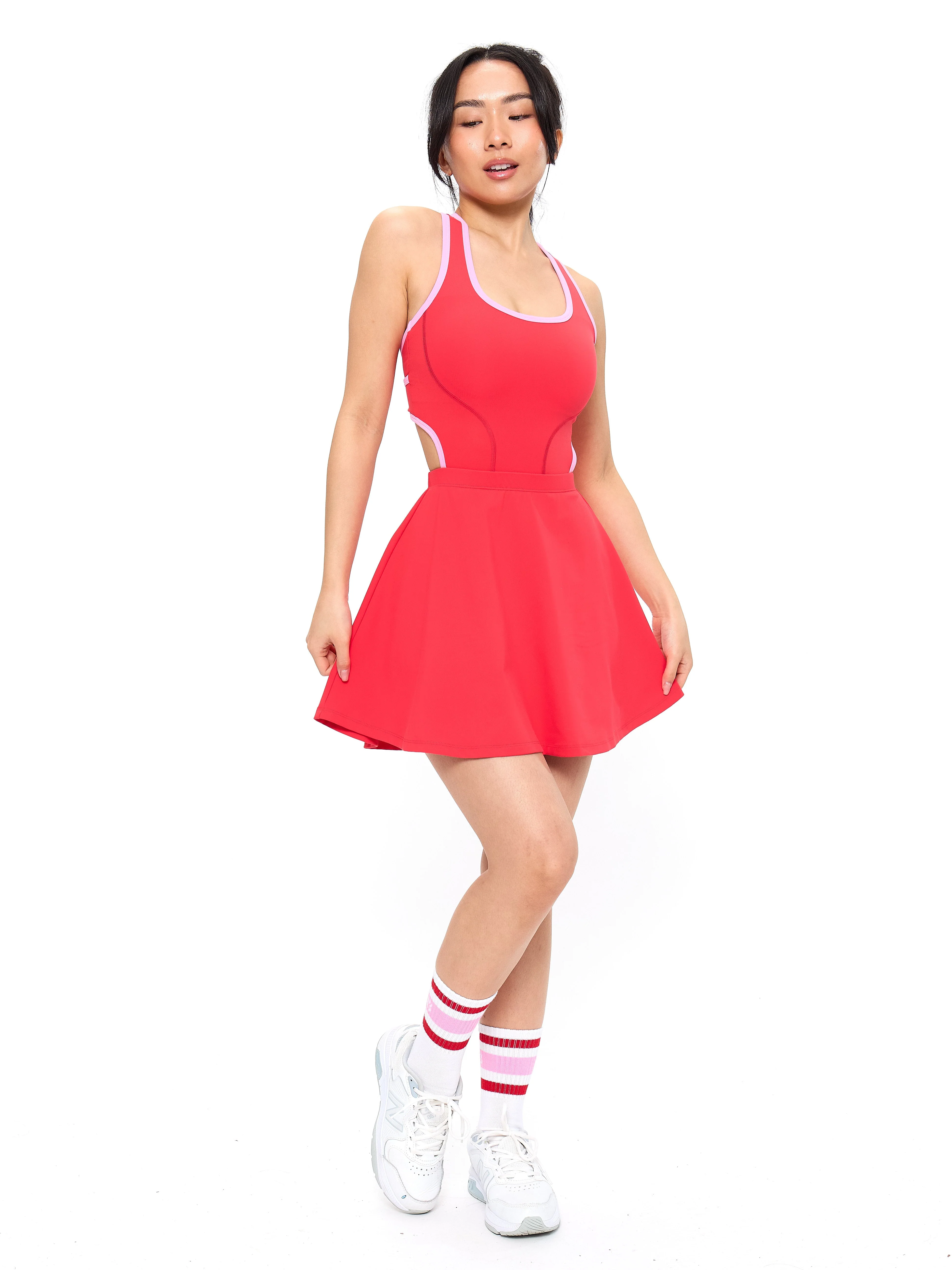 Sporty Story Dress - Salsa Red
