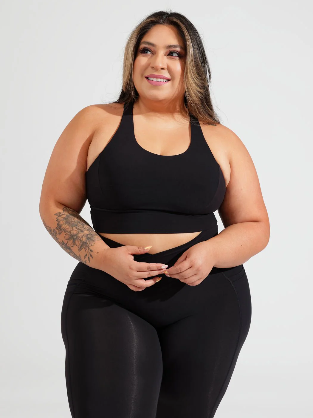 Rosa Sports Bra - Onyx Black