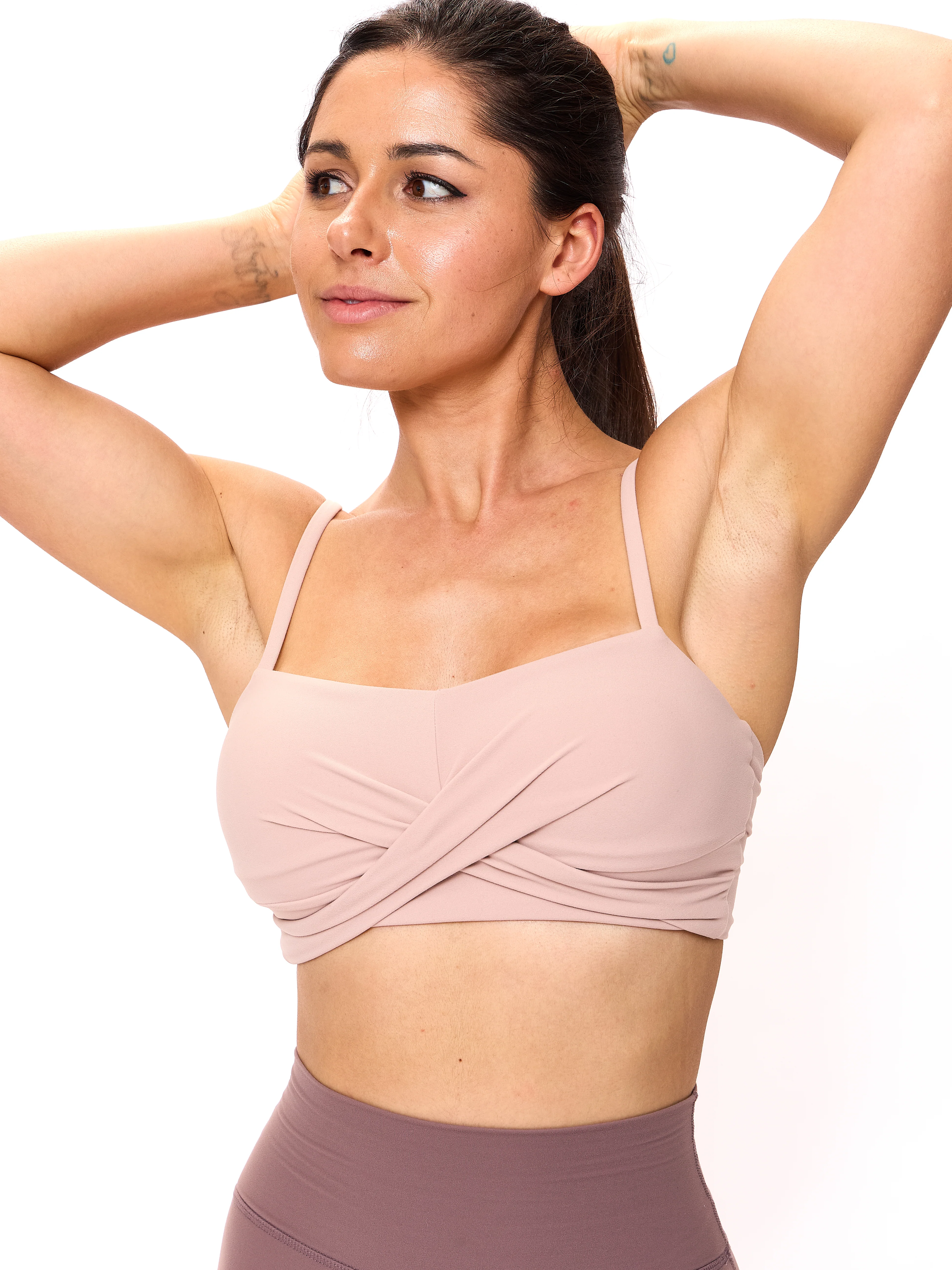 Ivy Wrap Sports Bra - Berry Ice